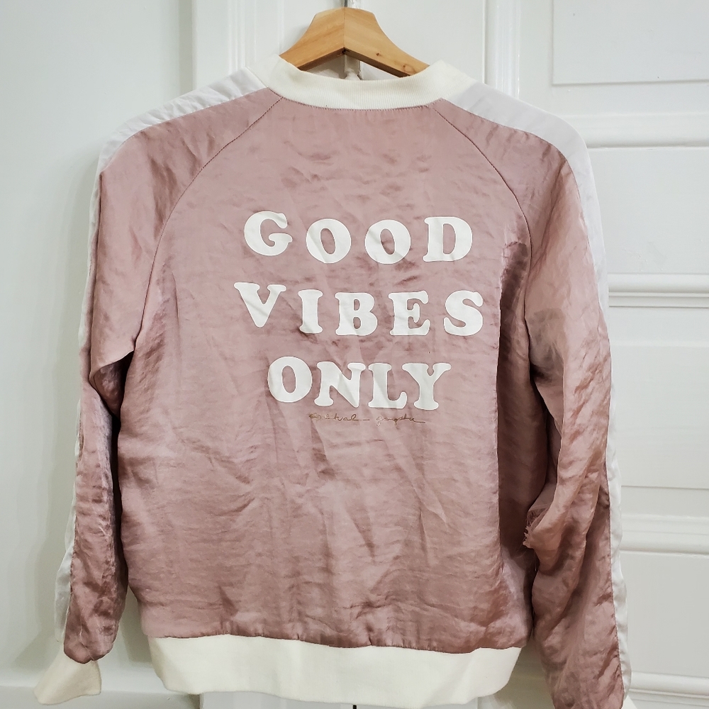 Spiritual gangster Good Vibes only pink jacket 12